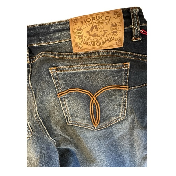 Fiorucci Italy Push Up Jeans by Naomi Campbell size 29/43 NWT Size 7 US - Picture 4 of 13